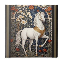Elegante William Morris Inspirou Cavalo Branco