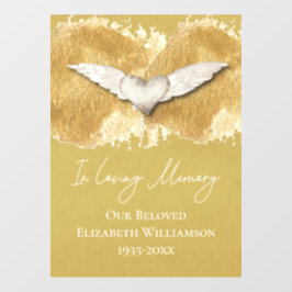 Elegante Wings Heart Loving Memory Lembrança
