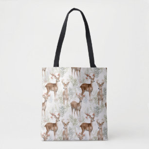 Elegante Woodland Deer Tote Bag - Inspirado na Nat