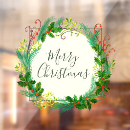 Elegante Wreath Foliage de inverno Feliz Natal