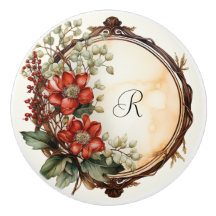 Elegante Wreath Red Flowers Red Berries Greenerase