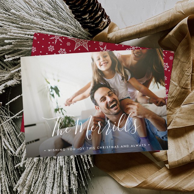 Elegantemente Pened | Cartão com fotos de férias (Criador carregado)