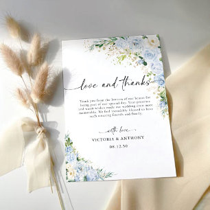 Elegantes Cartões de Agradecimento de Casamento Fl