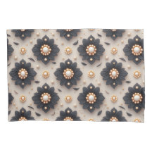 Elegantes Enfeites de Flor Preta com Pérola