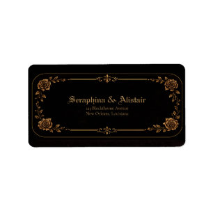Elegantes Etiquetas de Endereço para Casamento Dar