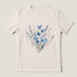Elegantes Flores Azuis Selvagens