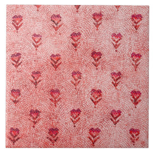 ELEGANTES FLORES DE MOSAICO BIZANTINO SIMPLES Rosa