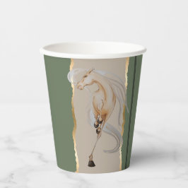 Elegantes Pappgeschirr mit edlem Pferdemotiv