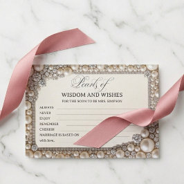 Elegantes Pérolas Cartão Pérolas de Sabedoria