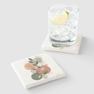 Elegantes Porta-Copos de Frutas Botânicas de Outon