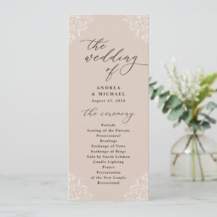 Elegantes Programas de Casamento em Champanhe Vint