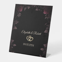 Elegantes Rosas Burgundy Escuras Pretas