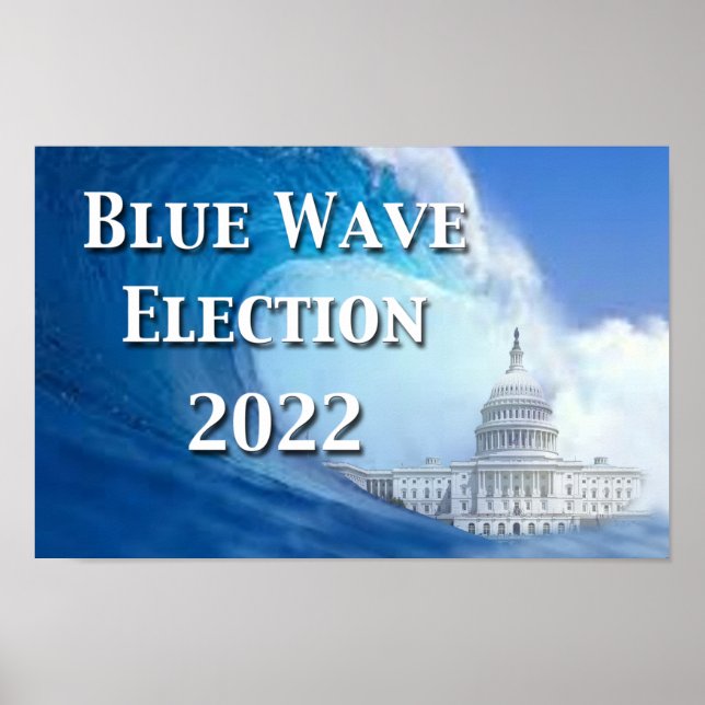 Eleição Blue Wave 2022 Poster (Frente)