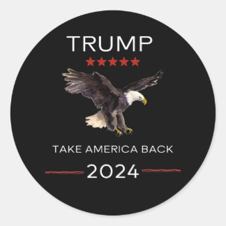 Eleição de Trump 2024 Tome o adesivo America Back
