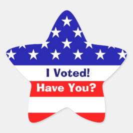 Eleição dos adesivos da bandeira americana