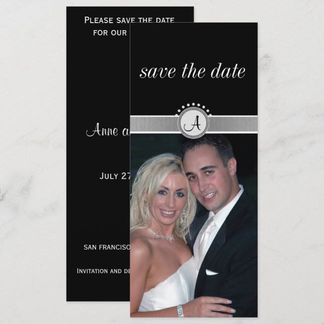 Eleição preta - Salve o anúncio de data (Frente/Verso)