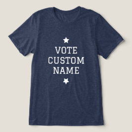 Eleição Unisex Votação T-Shirt Nome Personalizado