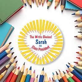 Eleições Escolares Escrevem Etiquetas no Círculo d