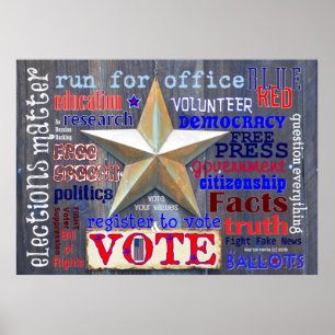 Eleições Importam. Votem! Poster do WordArt™
