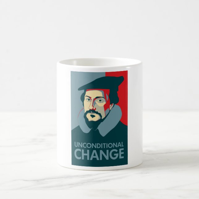Eleja a caneca de João Calvino (Centro)