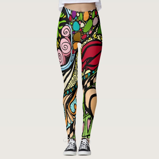 Element 9b Doodle Fine Art Leggings (Frente)