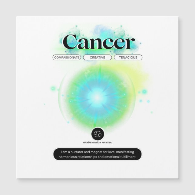 Elemento de Água de Cota de Cancer de Sinal Zodiat (Frente)