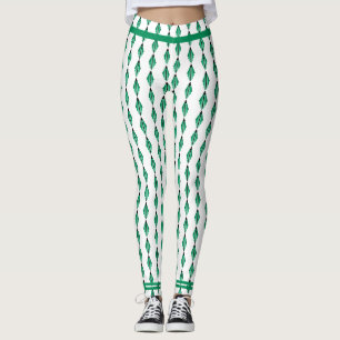 Elemento de arte em leggings verdes
