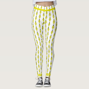 Elemento de deco da arte em leggings amarelas