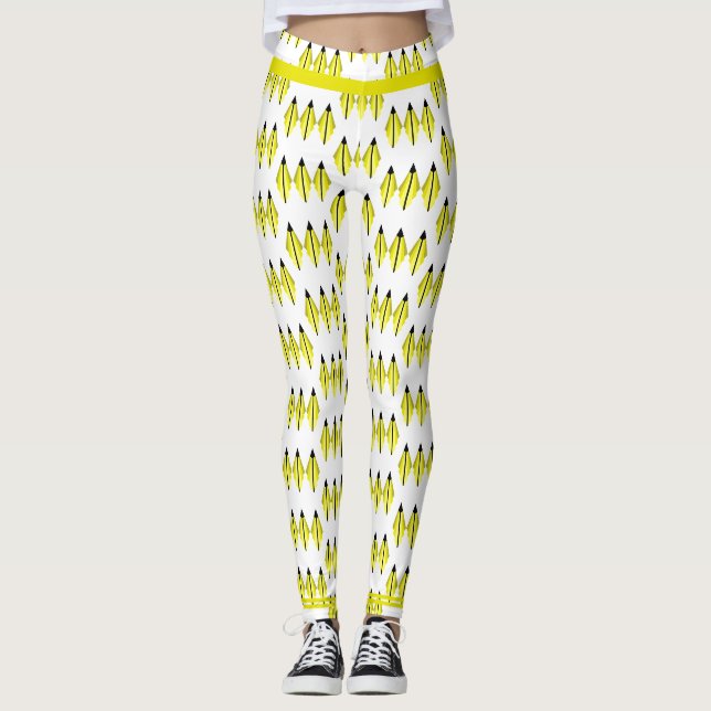 Elemento de deco da arte em leggings amarelas (Frente)
