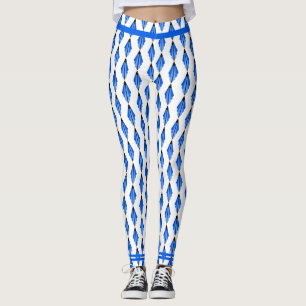Elemento de deco da arte em leggings azuis profund