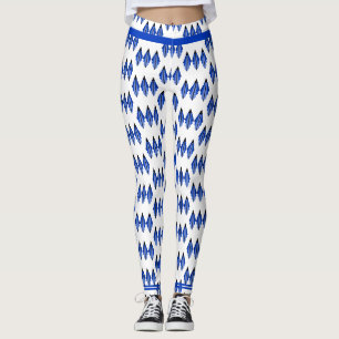 Elemento de deco da arte em leggings azuis profund