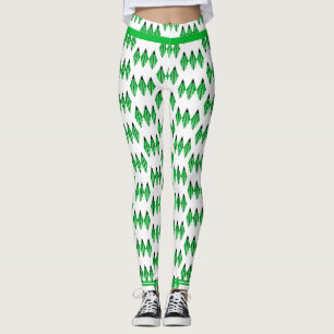 Elemento de deco da arte em leggings verdes