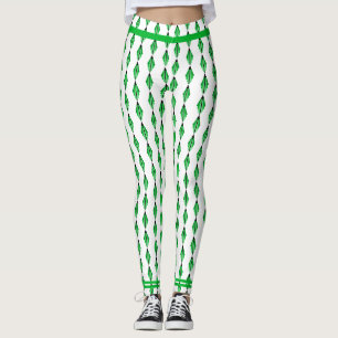 Elemento de deco da arte em leggings verdes