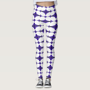 Elemento de deco de arte em Leggings roxas profund