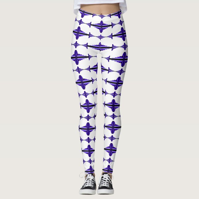Elemento de deco de arte em Leggings roxas profund (Frente)