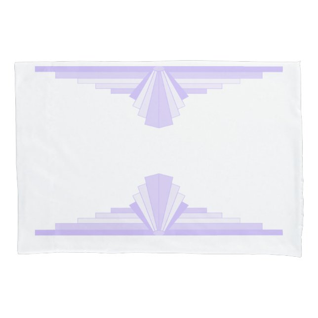 Elemento de deco de arte em lilac e roxo Pillowcas (Frente)