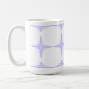 Elemento de deco de arte na caneca de café lilás