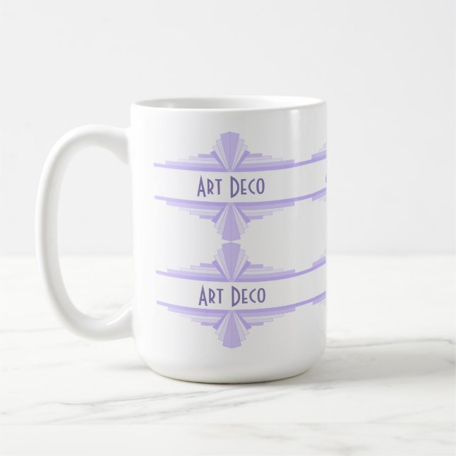 Elemento de deco de arte na caneca de café lilás e (Esquerda)