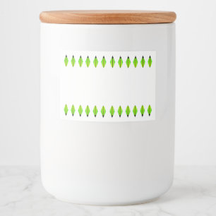 Elemento de deco de arte na etiqueta de comida de 