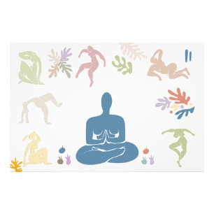 Elemento de Meditação de Arte Matisse Foto Alargam