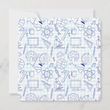 Elemento educacional Cartão plano de esboço cientí