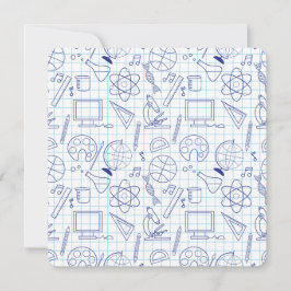 Elemento educacional Cartão plano de esboço cientí