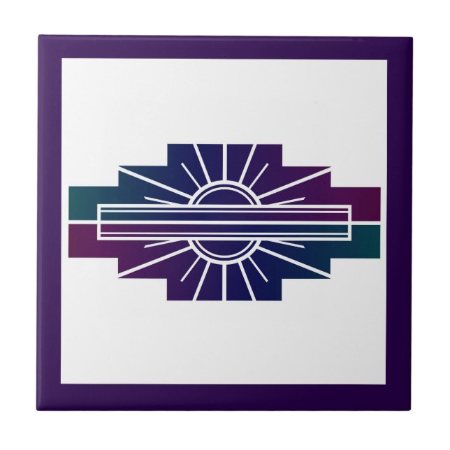 Elemento solar de deco da arte em cores escuras (Frente)