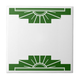 Elemento solar de deco de arte em verde escuro