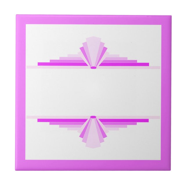 Elementos da arte deco a rosa (Frente)