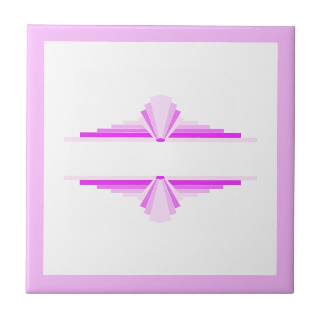 Elementos da arte deco a rosa (Frente)