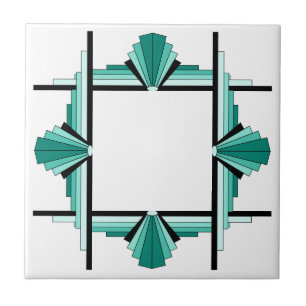 Elementos de deco da arte em verde e preto