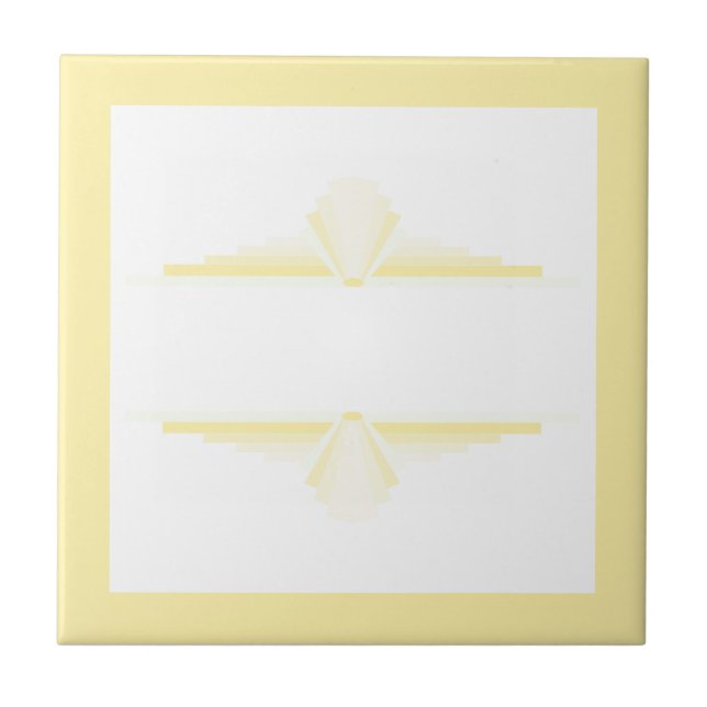 Elementos de deco de arte em amarelo suave e creme (Frente)