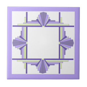 Elementos de deco de arte em limão e roxo