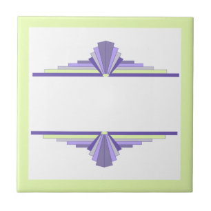 Elementos de deco de arte em limão e roxo